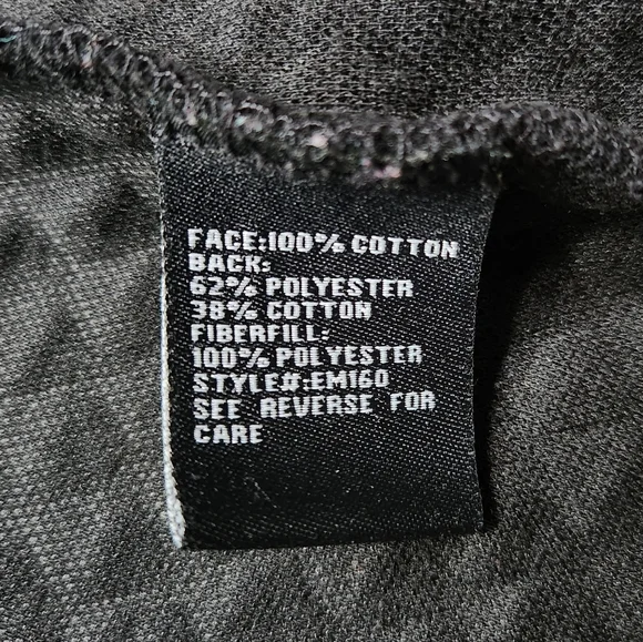 Sugarfly Black Quilted Coat Button Womens Small Fall Jacket Cotton - Picture 7 of 11